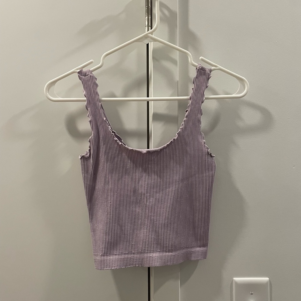 Bundle and save: Nikibiki ribbed light purple tank top